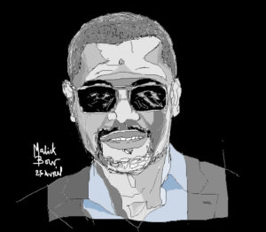 Auto Portrait of Malick MBOW – Architect DPLG-F and Paintist artist © Malick MBOW
